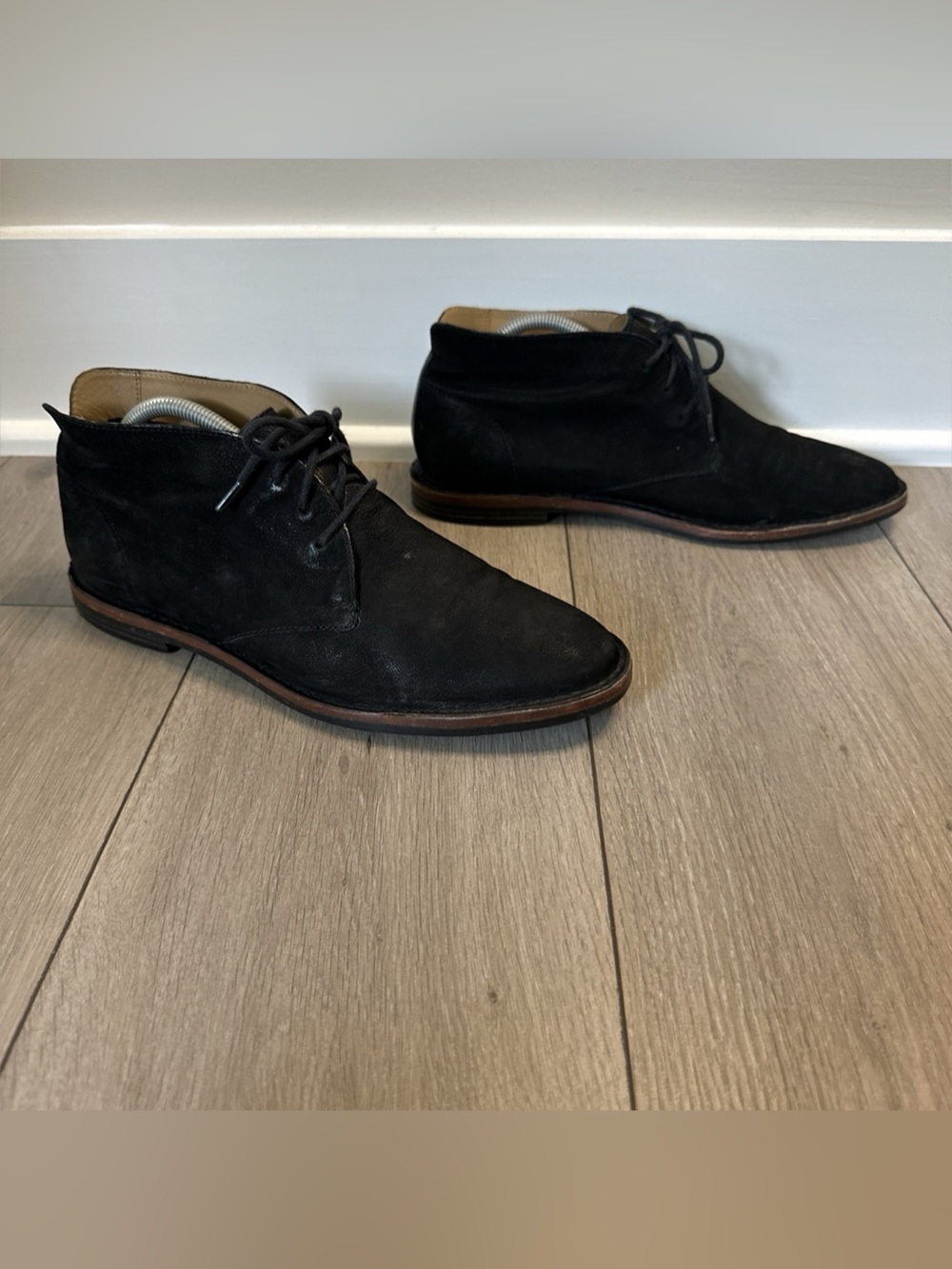COLE HAAN Men’s Size 9 Grande OS Black Nubuck Leather Chukka Boots